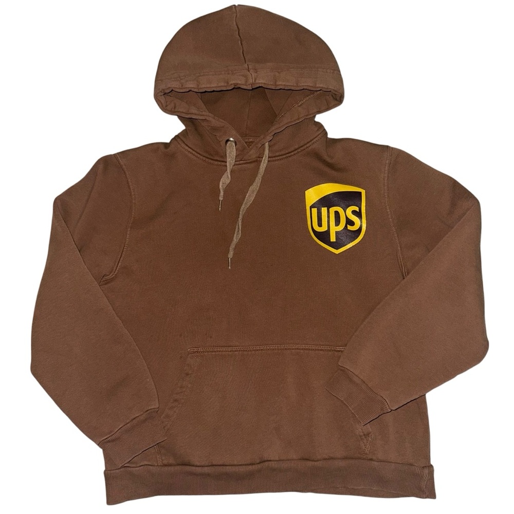 UPS brown hoodie sweatshirt. Size M slim fit